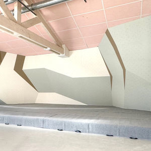 festinstallierte Kletterwand