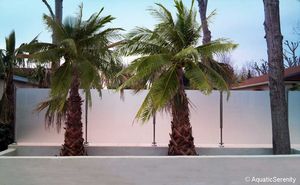 Gartenzaun / Platten / Glas