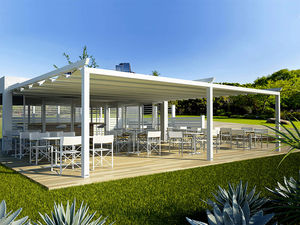 angebaute Pergola