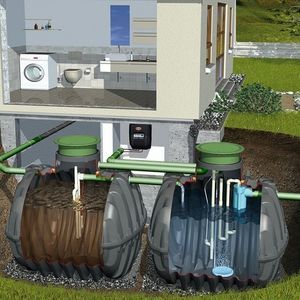 Wasser-Kleinkläranlage