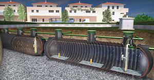 Wasser-Kleinkläranlage