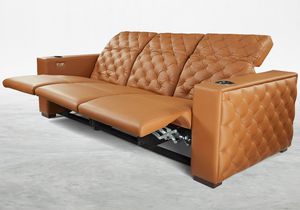 braunes Sofa