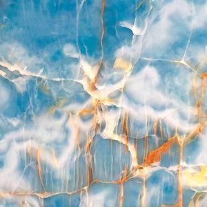 blaue Steinplatte