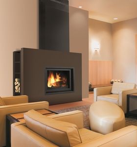 Holz-Kaminofen - EXTENSIO - BRISACH SAS - modern / Metall / schwenkbar