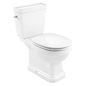 freistehendes WC / Keramik / mit eingebauter Spülung / mit Betätigungshebel