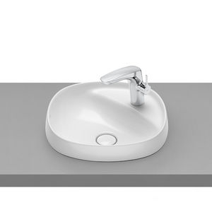 Aufsatzhandwaschbecken / oval / Keramik