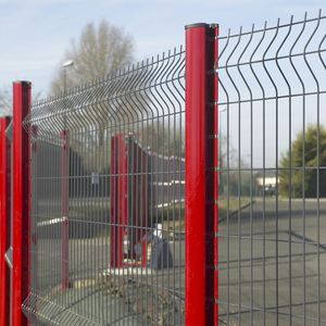 Zaun für öffentliche Bereiche / für Industrieanwendungen / Platten / verzinkter Stahl