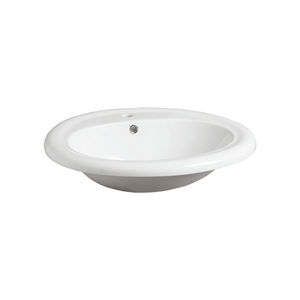 Einbauwaschbecken - S 50P - SIMAS ACQUA SPACE - oval / Keramik / modern