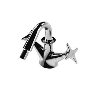 Mischbatterie für Bidet / freistehend / verchromtes Metall / Bronze