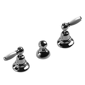 Mischbatterie für Bidet / freistehend / verchromtes Metall / für Badezimmer