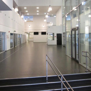 Linoleum-Bodenbelag / für Tertiärsektor / in Rollenform / glatt
