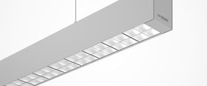 Hängeleuchte / LED / linear / anodisiertes Aluminium
