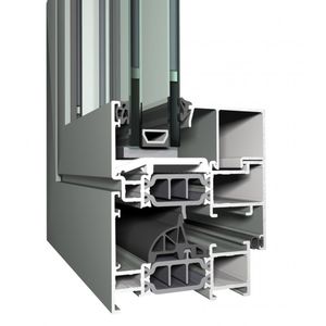 Aluminium-Fensterprofil / wärmeisoliert / einbruchsicher / feuerfest