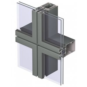 VEP-Vorhangfassade / aus Aluminium und Glas