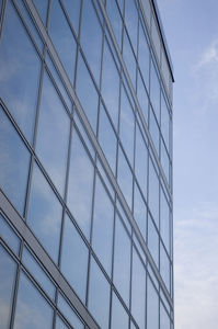 Platten-Vorhangfassade / aus Aluminium und Glas