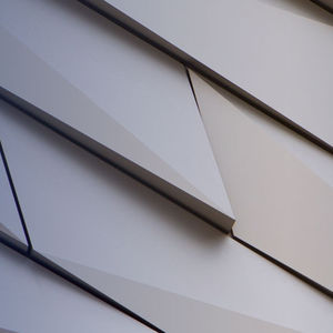 Hinterlüftete Fassade / anodisiertes Aluminium