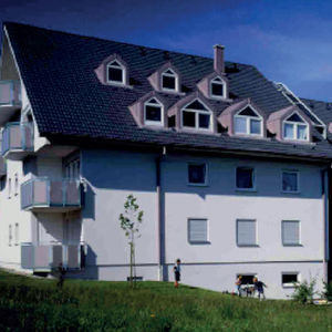 Aluminiumdach / Stehfalz / profiliert / gebogen
