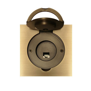 Telefonsteckdose / wandmontiert / Messing / klassisch
