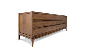 moderne Kommode / aus Nussbaum