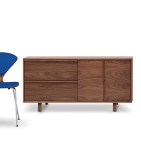 modernes Sideboard / aus Nussbaum