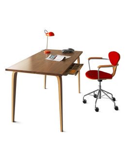 Nussbaumschreibtisch / modern