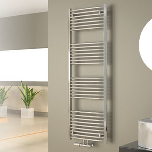 Heißwasser-Badheizkörper / Chrom / modern / Badezimmer