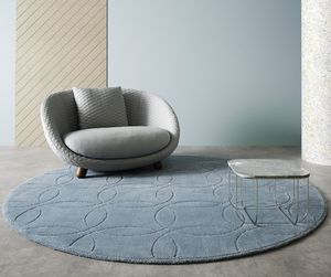 moderner Teppich / Geometrische Motive / Wolle / rechteckig
