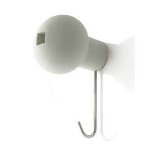 wandmontierter Garderobenständer / modern / Edelstahl / Polypropylen