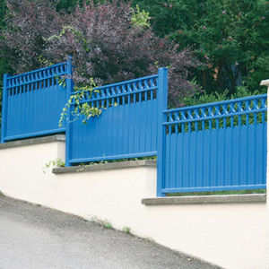 Gartenzaun / Stangen / Aluminium / gefärbt