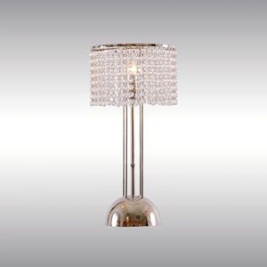Tischlampe / klassisch / Kristall / Messing