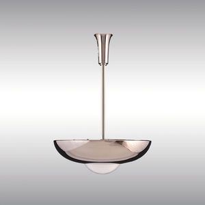 klassische Deckenleuchte / Messing / geblasenes Glas / LED