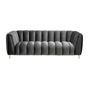 schwarzes Sofa