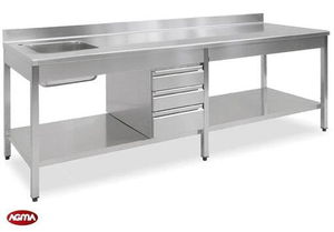 Edelstahl-Spülbeckenunterschrank 1