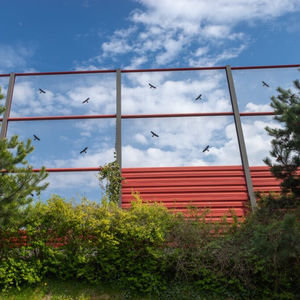 Lärmschutzwand mit modularen Platten