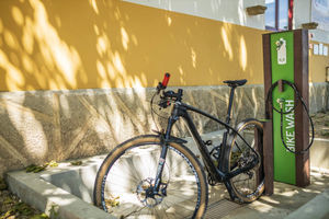 Fahrrad-Reparaturstation / galvanisiertem Stahl