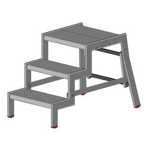 Stahl-Tritthocker