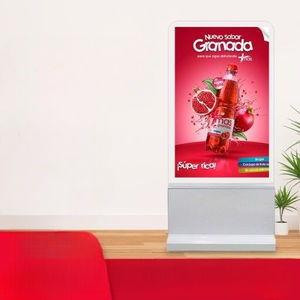 bodenstehende Reklametafel