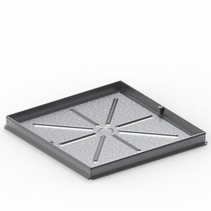 Schachtdeckel / galvanisiertem Stahl