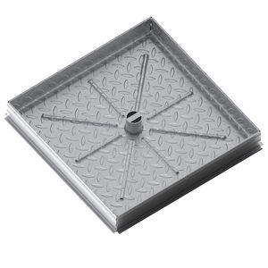 Schachtdeckel / galvanisiertem Stahl