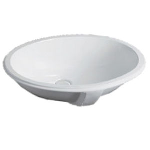 Einbauwaschbecken / oval / Verbundwerkstoff / modern