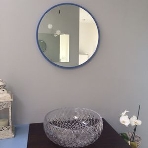 wandmontierter Spiegel für Badezimmer / modern / rund