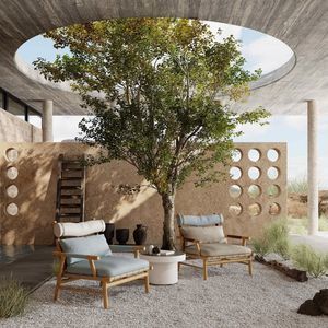 moderne Terrassenliege
