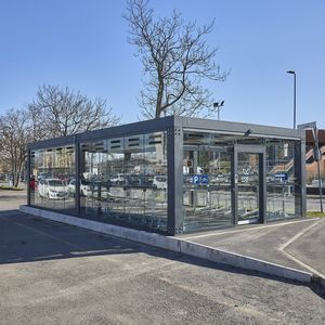 Stahl-Fahrradunterstand