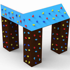 festinstallierte Kletterwand