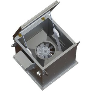 Ventilator mit motorbetriebenem Öffnungssystem