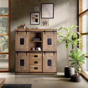 Industriestil-Geschirrschrank