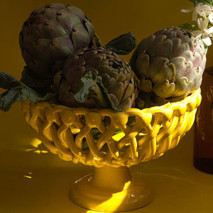 Obstschale / emaillierte Keramik