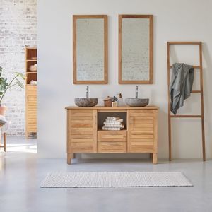 doppelter Waschbeckenunterschrank