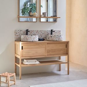 doppelter Waschbeckenunterschrank