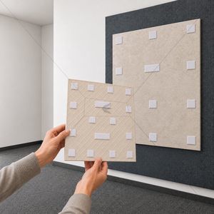 Befestigungssystem für Fliesendisplays 1